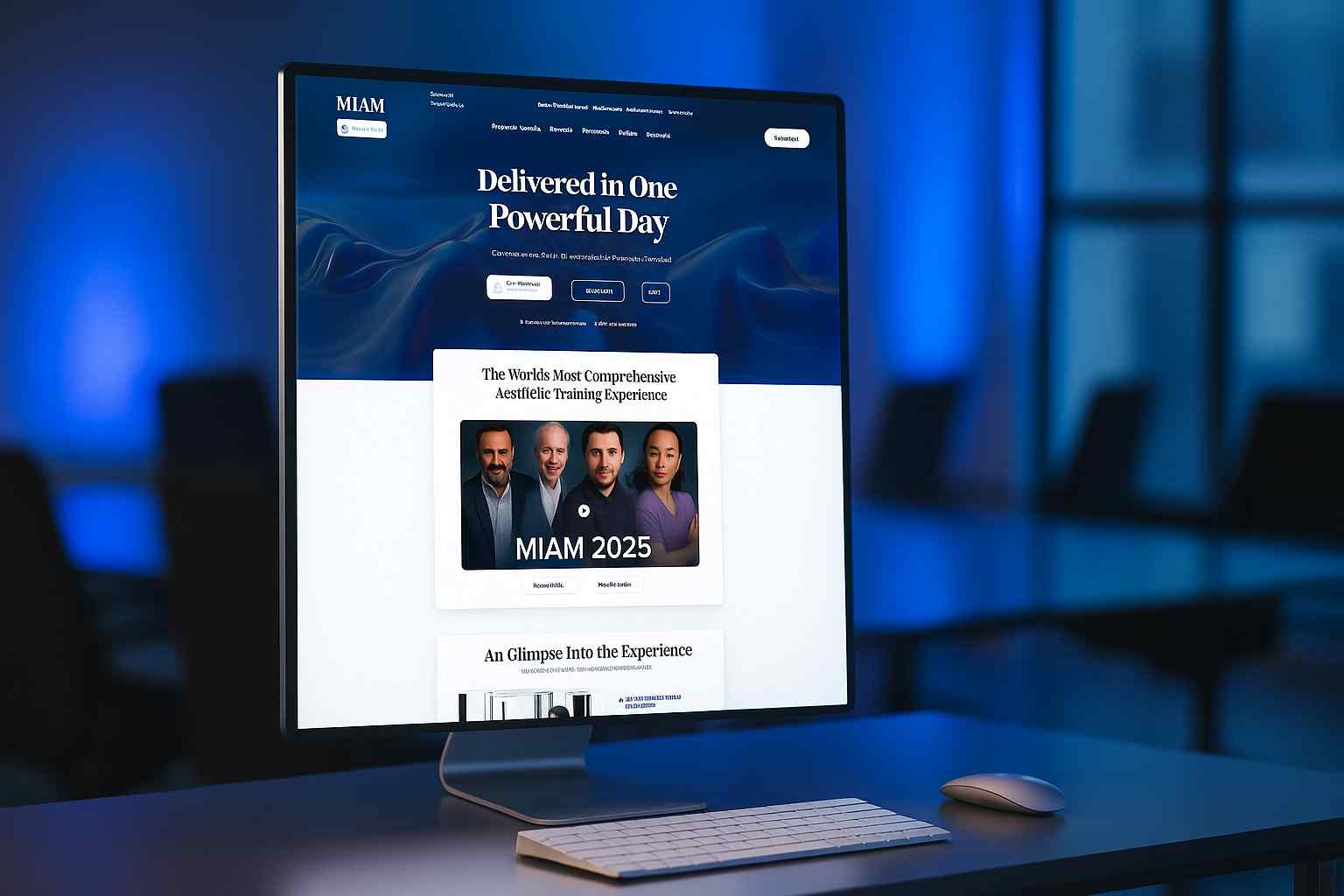 MIAM Training Landing Page